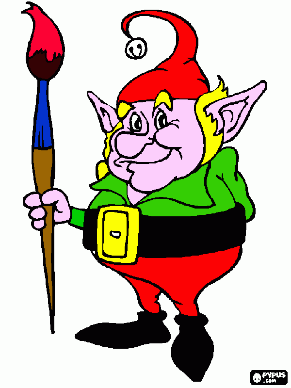 ELF coloring page