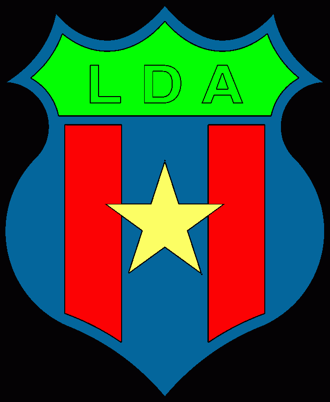 Emblem of LD Alajuelense, also known as La Liga. Soccer Team  coloring page
