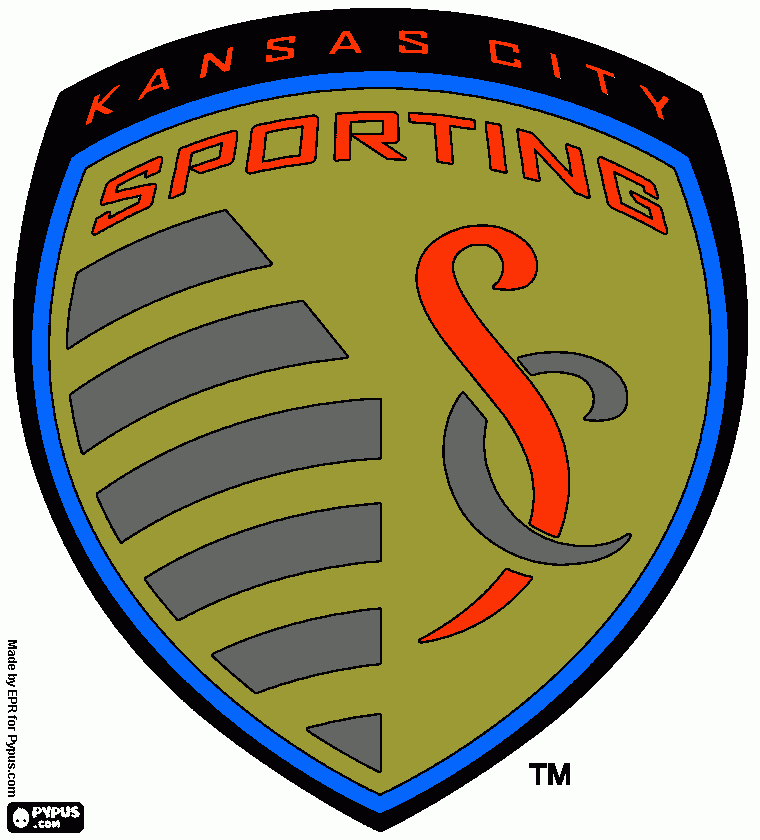 Emblem of Sporting Kansas City coloring page