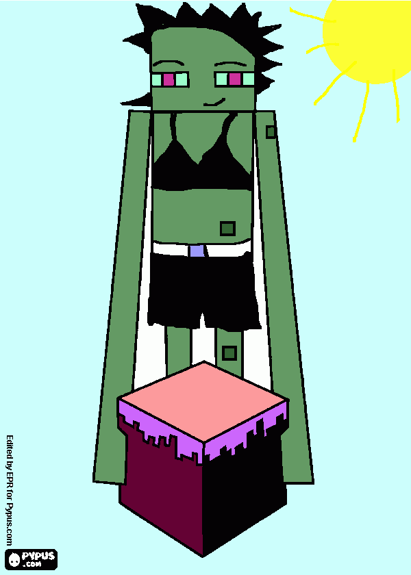 EnderLady coloring page