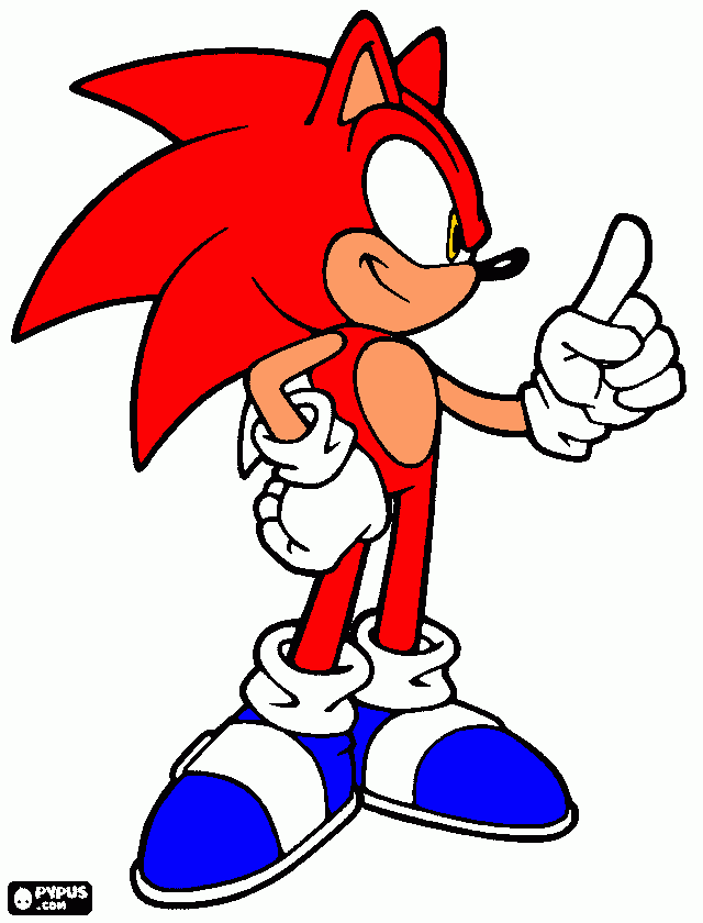 energy the hedgehog coloring page