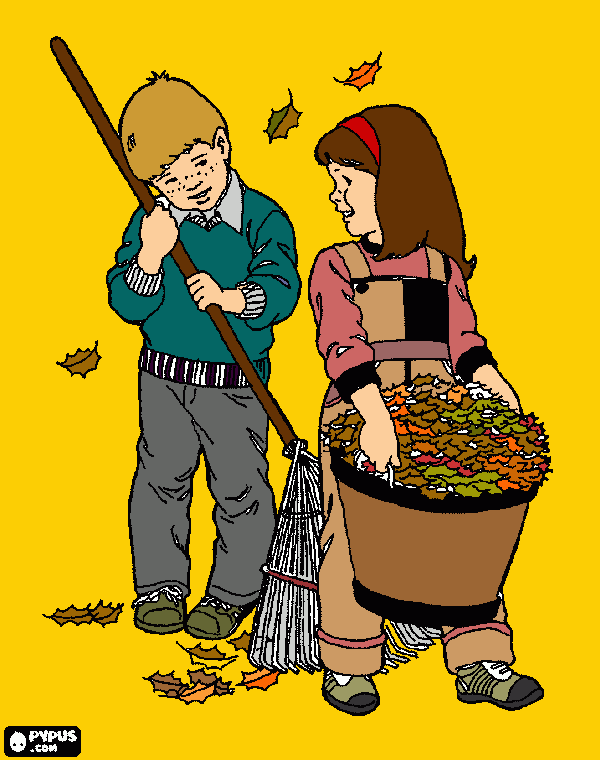 Eu si cu tine toamna! coloring page