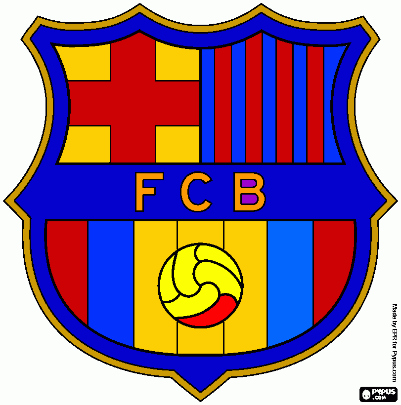 fc barcalona coloring page