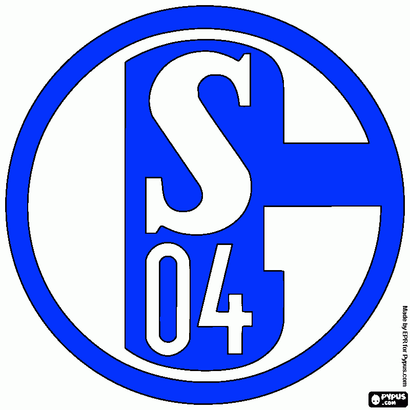 fc schalke 04 coloring page