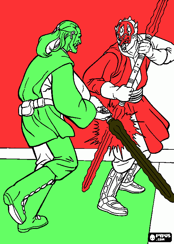 fight coloring page