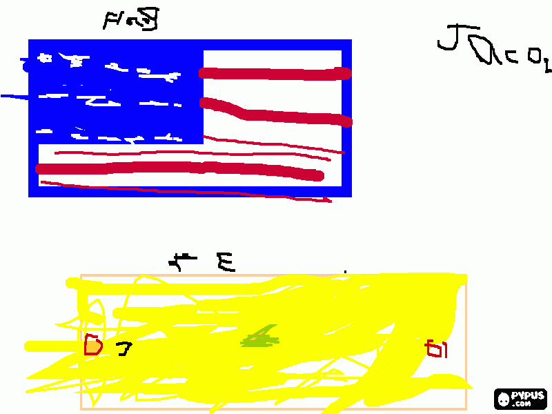 Flag at FP and PE coloring page