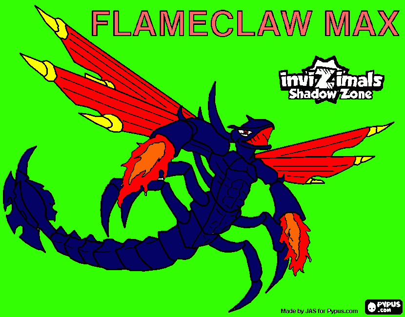 FLAMECLAW coloring page