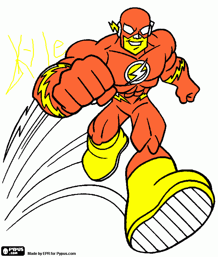 flash coloring page