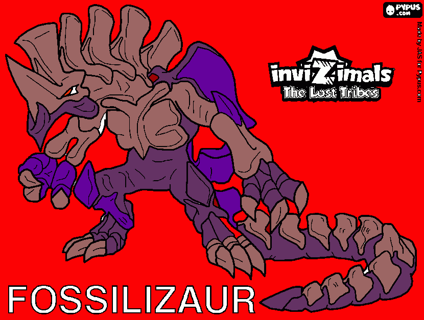 FOSSILIZAUR coloring page