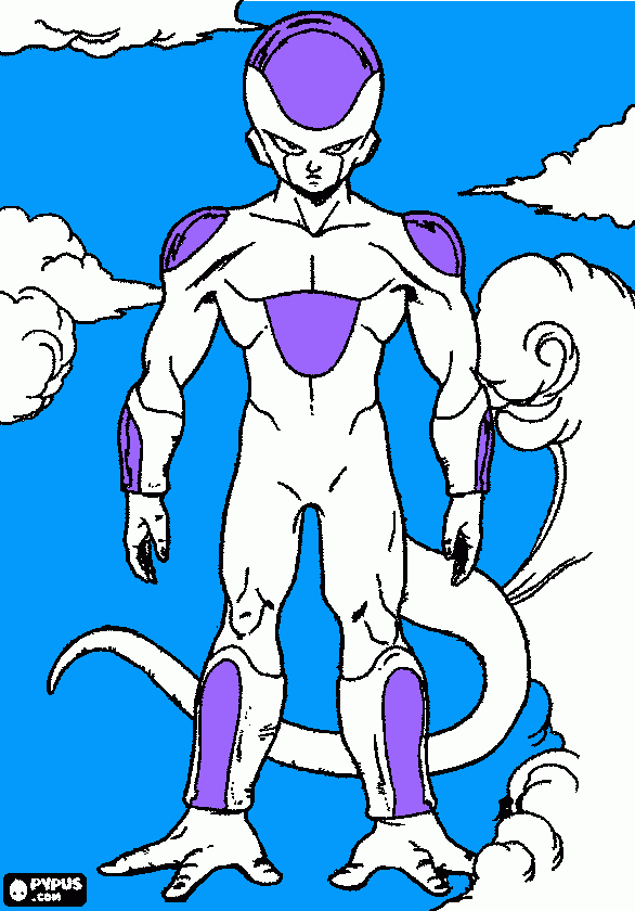 frieza final form  coloring page