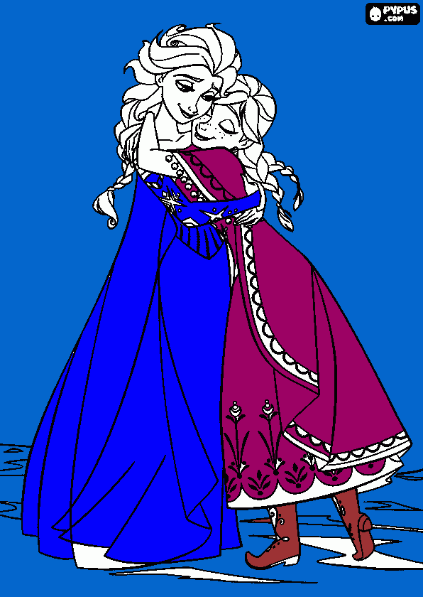 frozeen coloring page