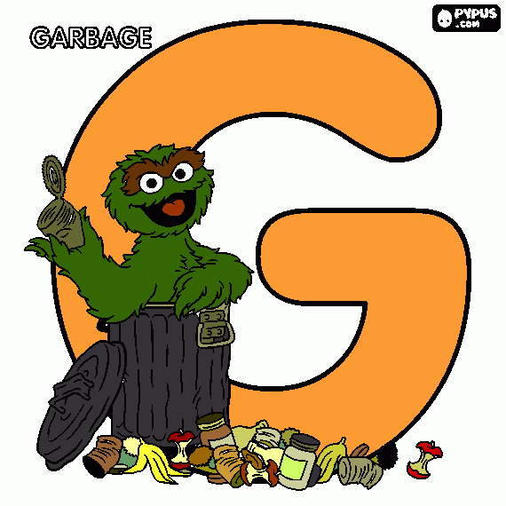 G- grouch coloring page