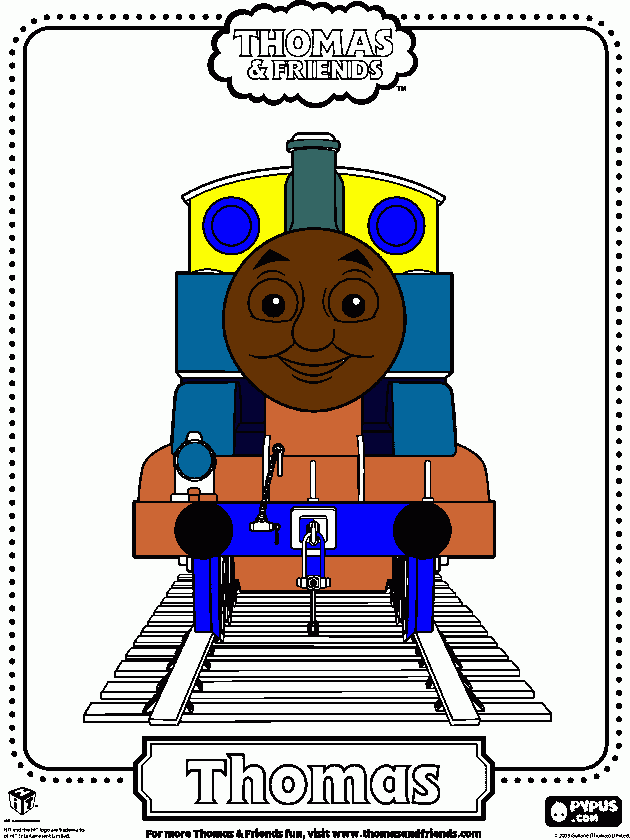 Gabriel's Thomas picture coloring page