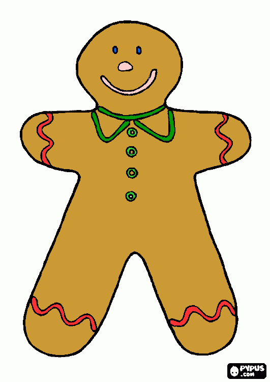 gingerbreadman coloring page