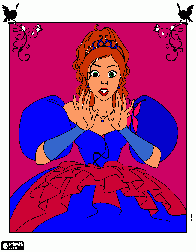 Giselle coloring page