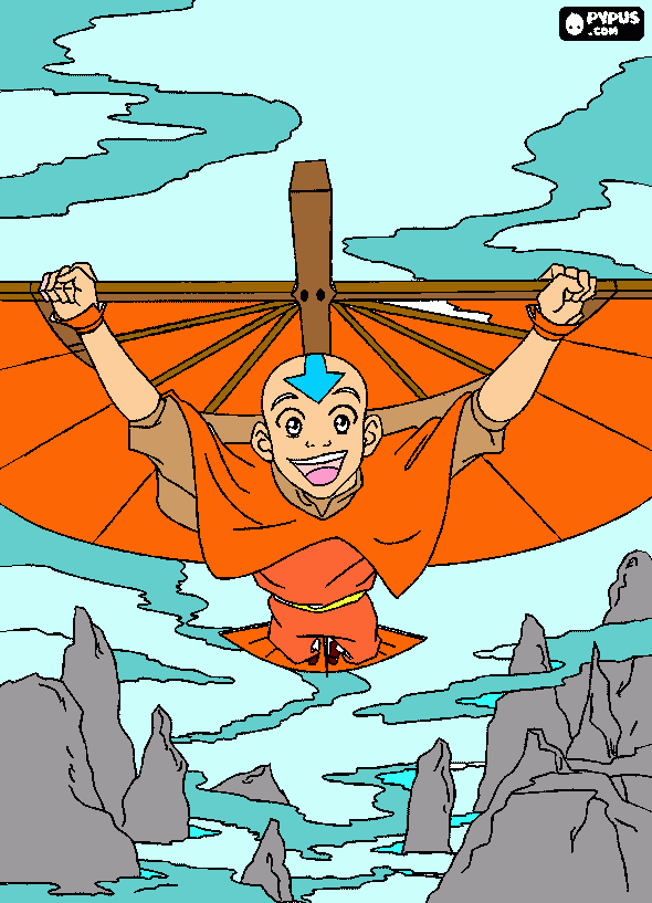 Glider coloring page