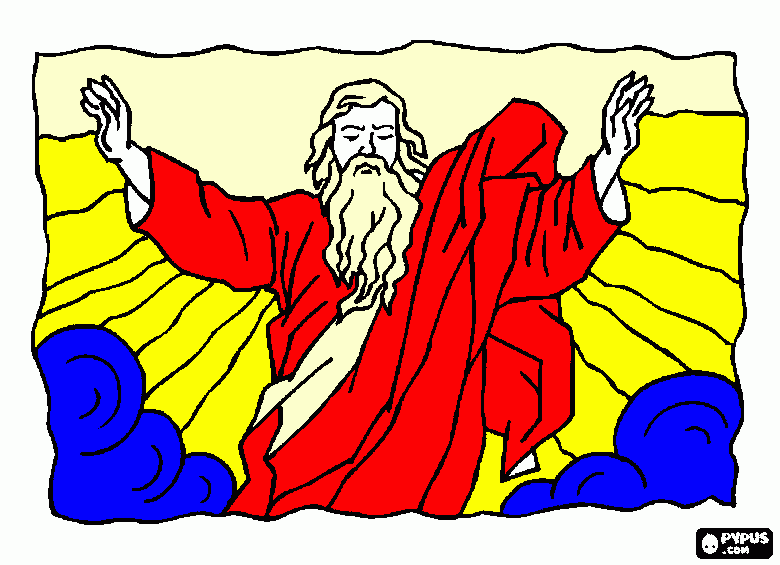 god creation coloring page