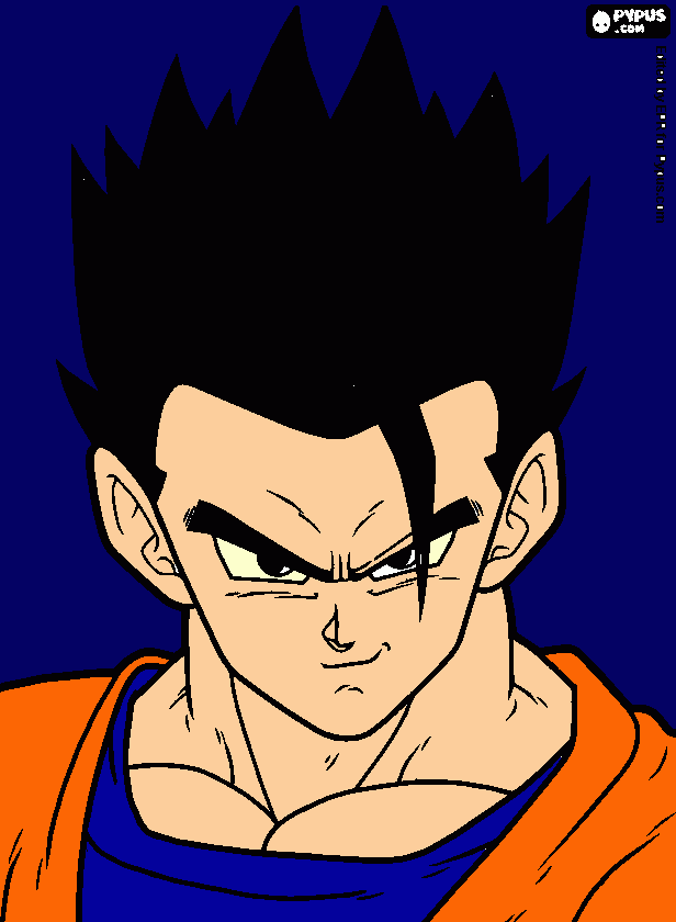 GOHAN MYSTIC coloring page