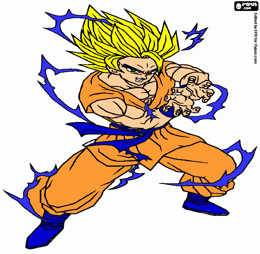 goku for jeremy coloring page