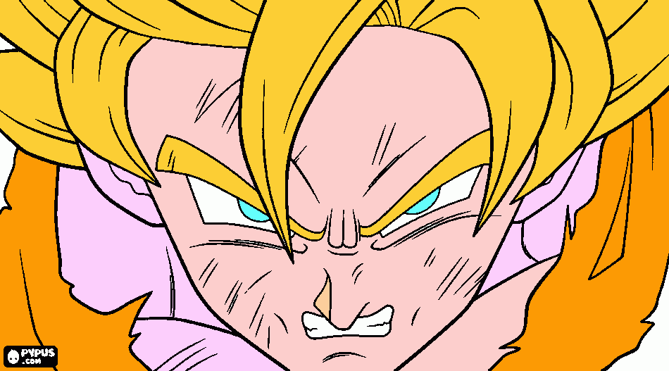 goku from dbz coloring page