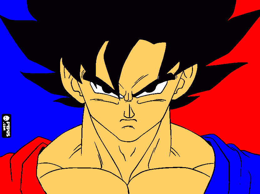 Goku JDT coloring page