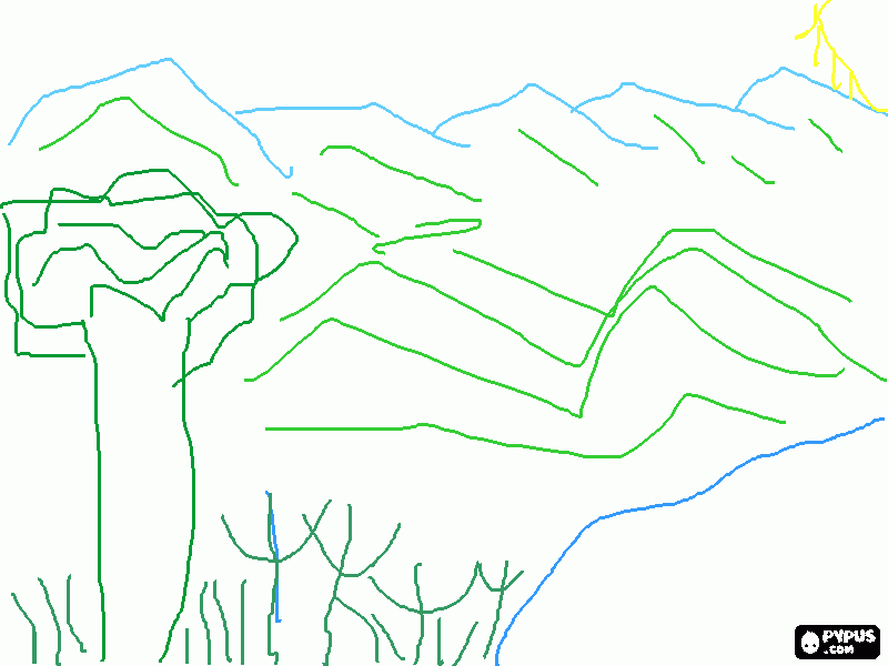 Grass Land coloring page