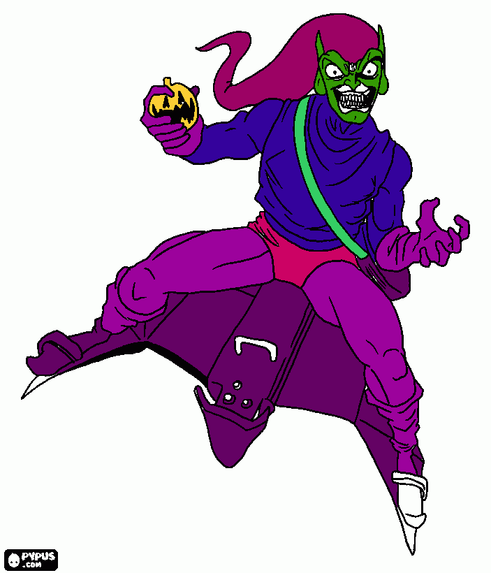 Green Goblin Picture coloring page