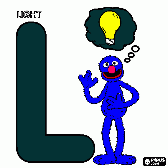grover coloring page