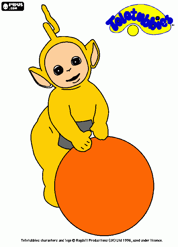 Guess Who? From Teletubbies coloring page