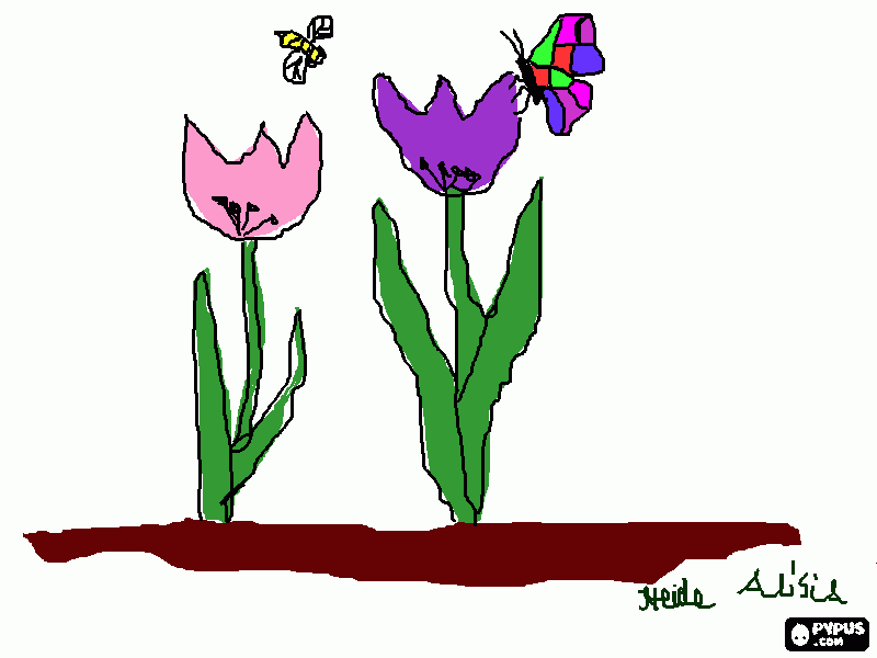 Happy Spring! coloring page