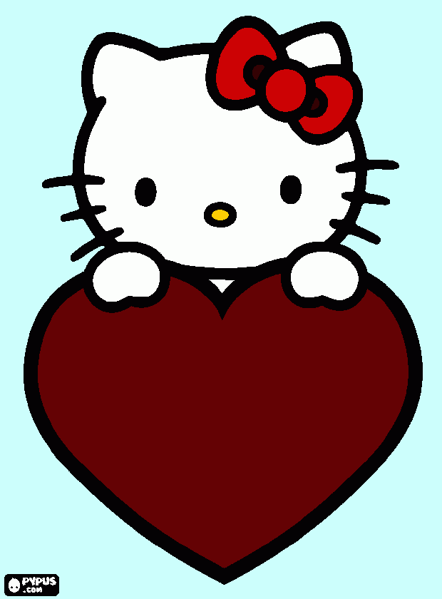 Happy valentines  coloring page