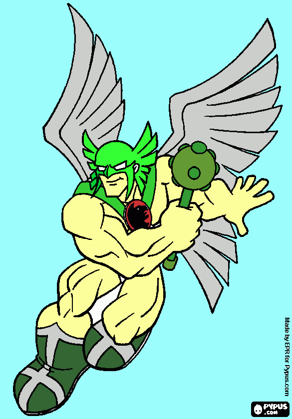 hawkman coloring page