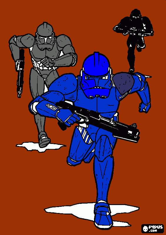 Hayden's Stormtroopers coloring page