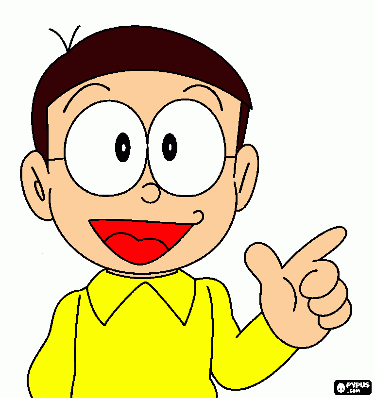 He is Nobita coloring page