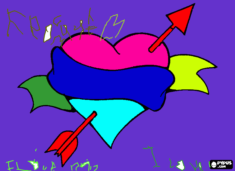 heart coloring page