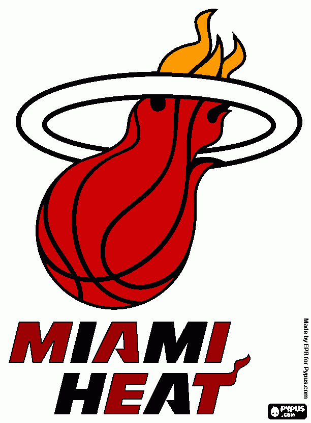 Heat Logo coloring page