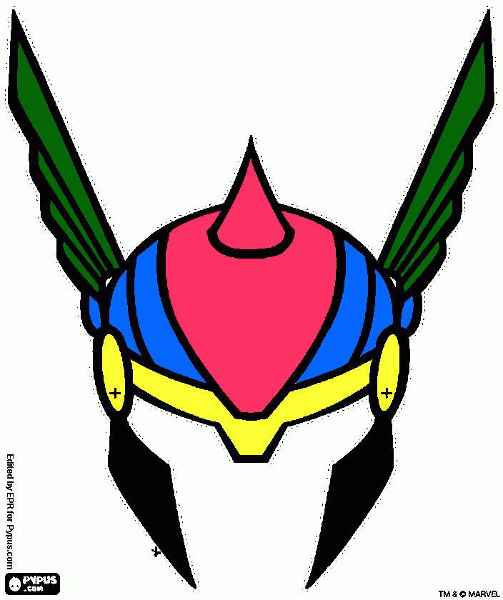 helm coloring page