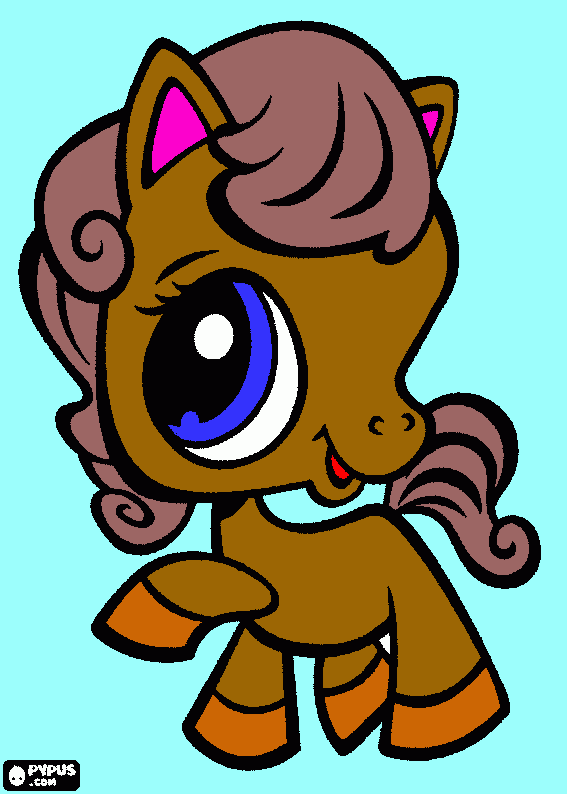 here is my lps horse coloring page