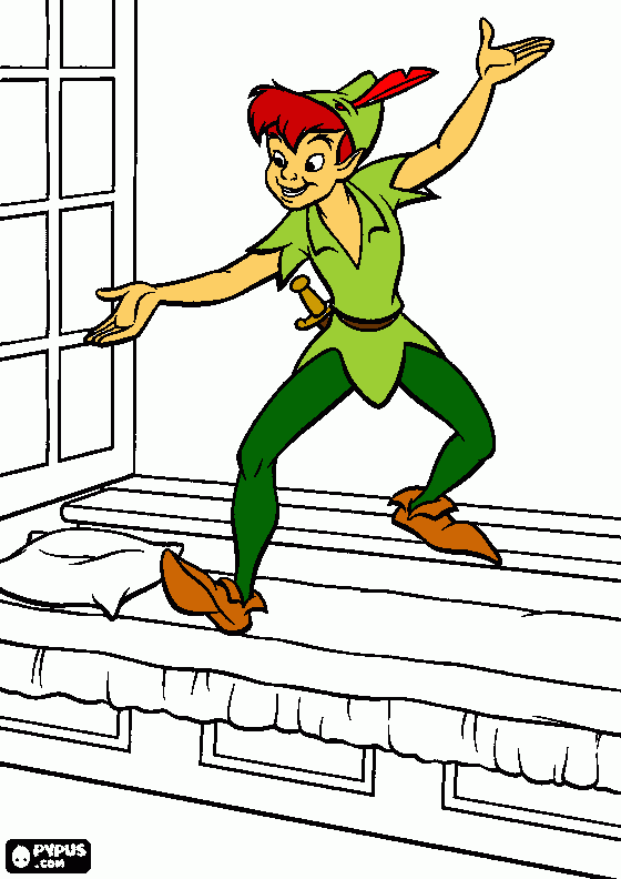 His Name is Peter Pan coloring page