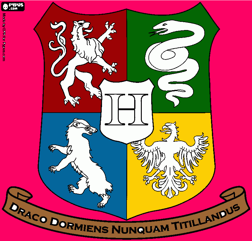 Hogwarts Crest coloring page