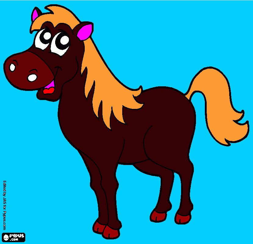 horse for mariyah coloring page