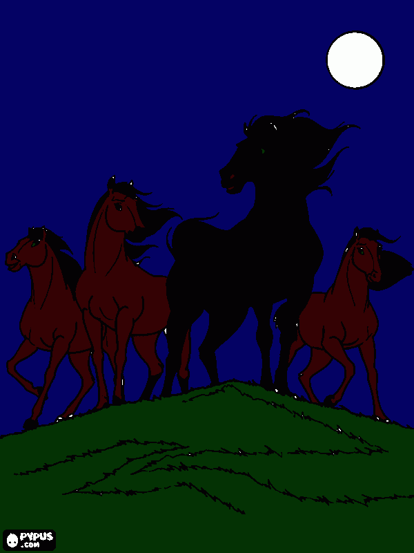 horse s coloring page