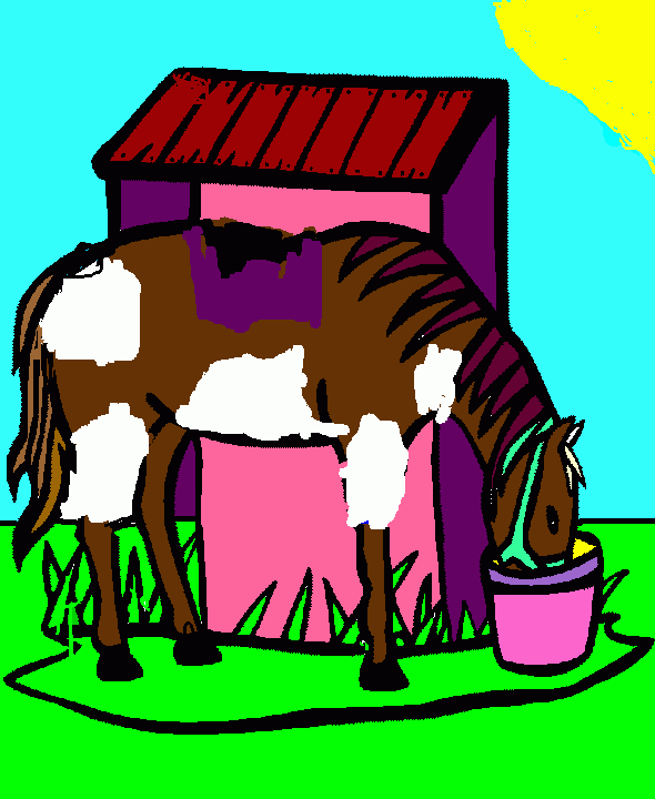 horse coloring page