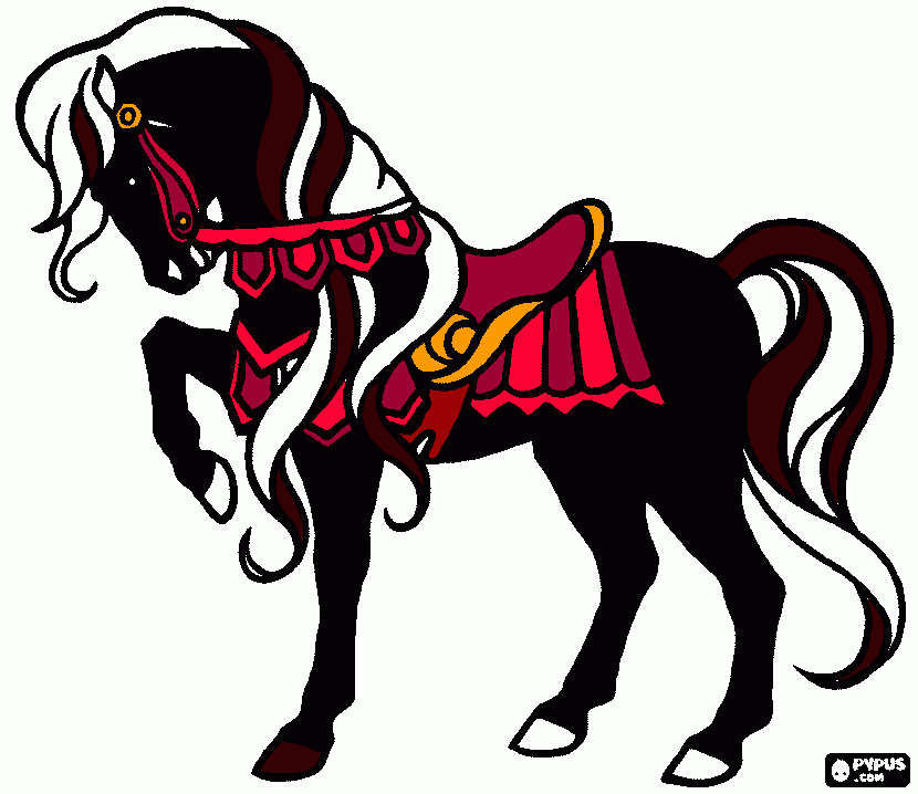 horses!!!! coloring page