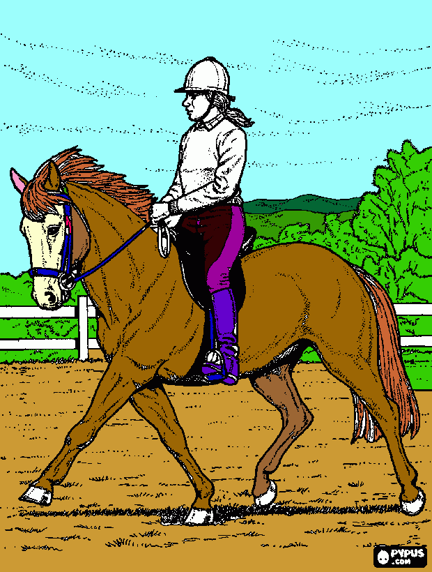 Horsey coloring page