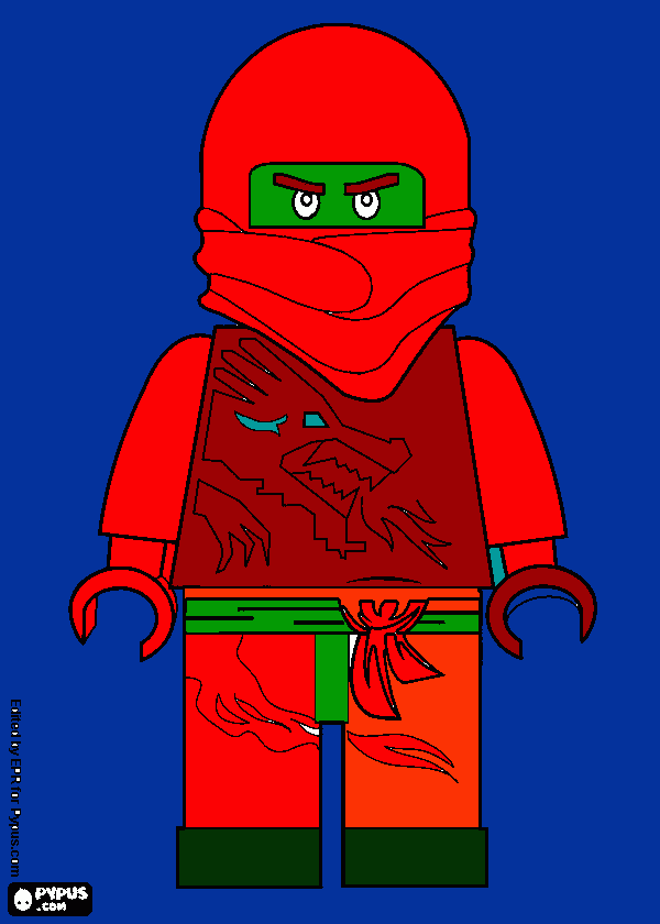 hulk ninjago coloring page