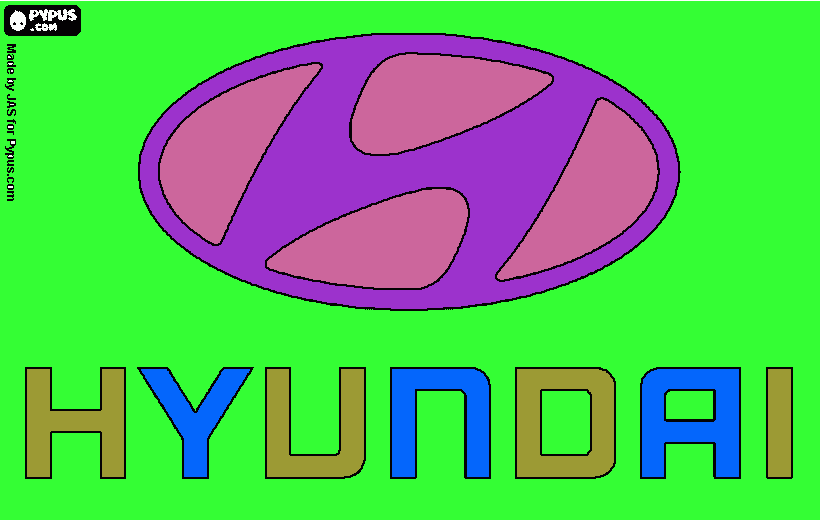 huynadai coloring page