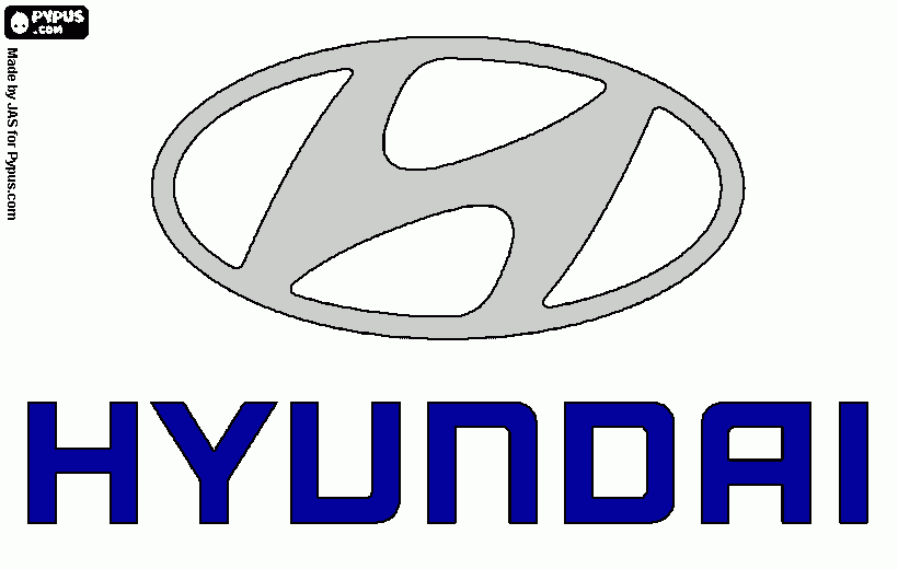 hyundai coloring page