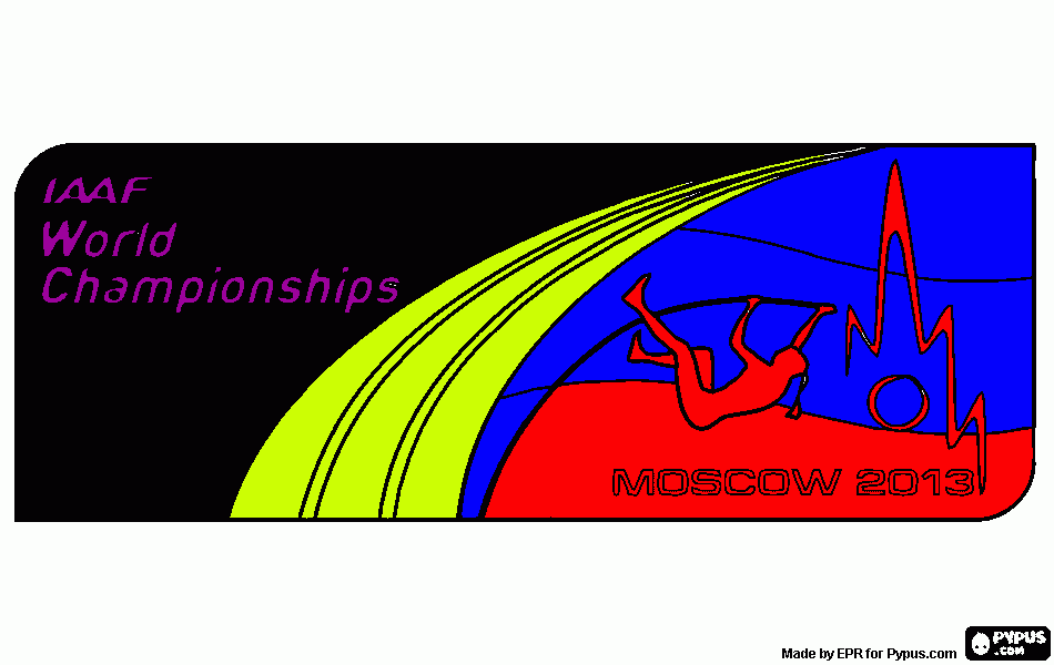 IAAF World Championships in Athletics coloring page