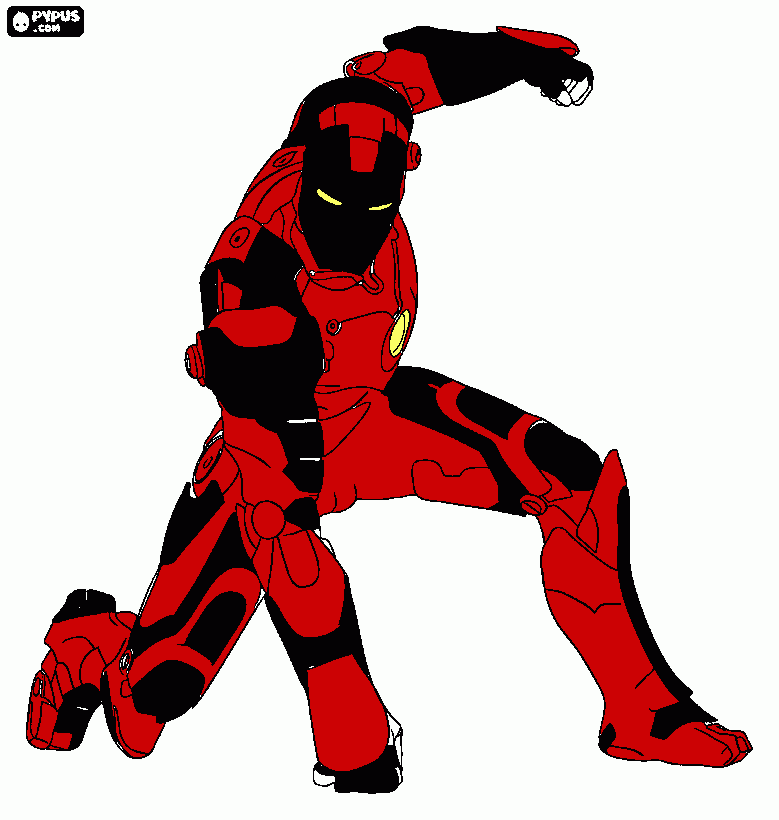 Iron Man Mark VIII coloring page